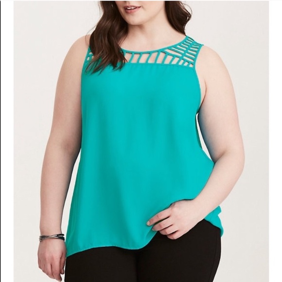 torrid Tops - TORRID SIZE 3 STRAPPY TURQUOISE torrid Tops - TORRID SIZE 3 STRAPPY TURQUOISE